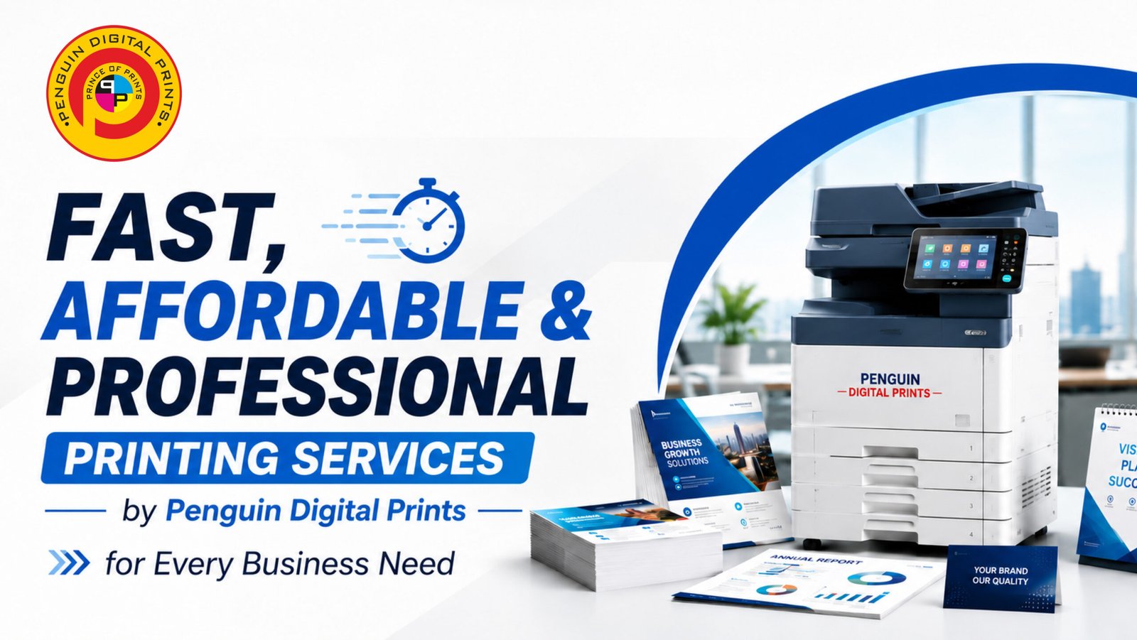 Fast, Affordable & Professional Printing Services by Penguin Digital Prints for Every Business Need